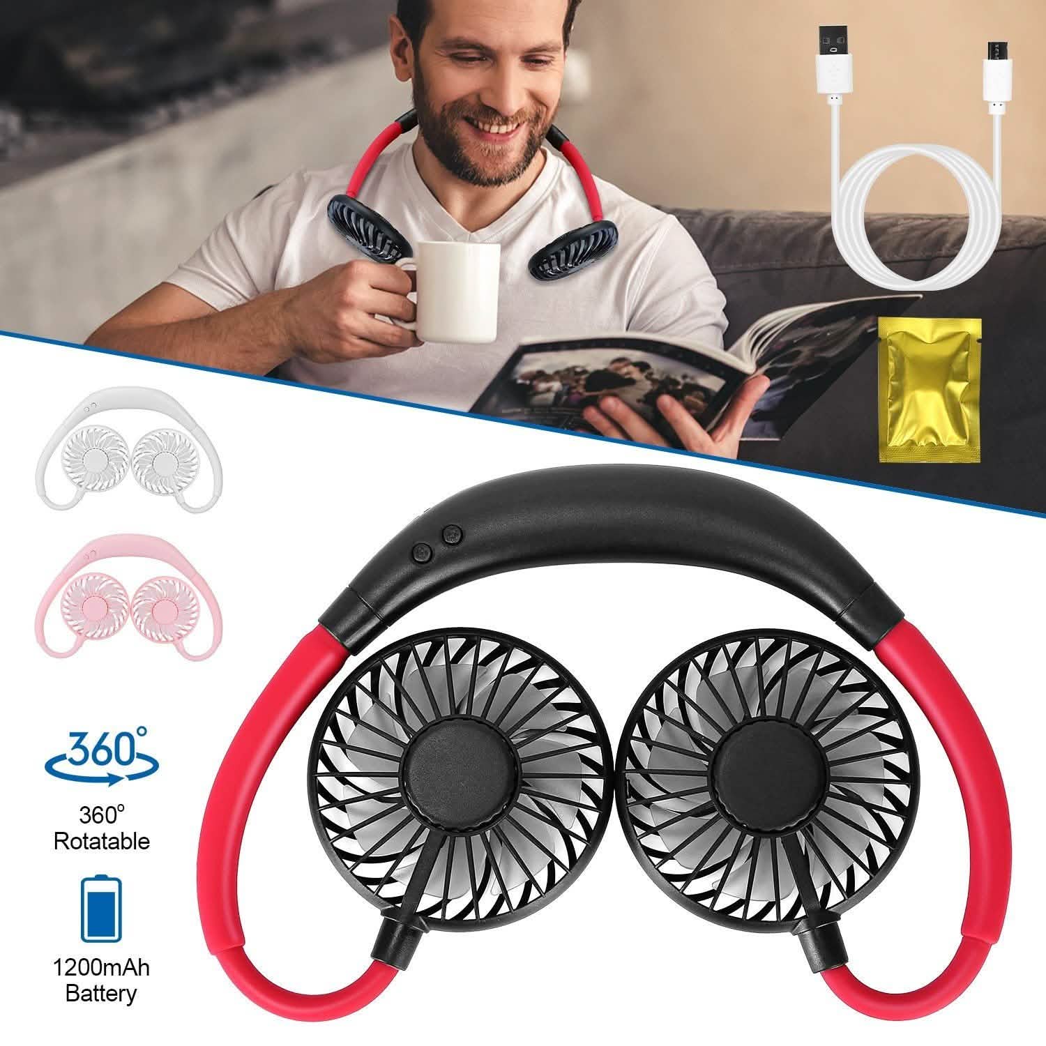 Neck Hanging Fan Hand Free Portable Sports & Outdoors - DailySale