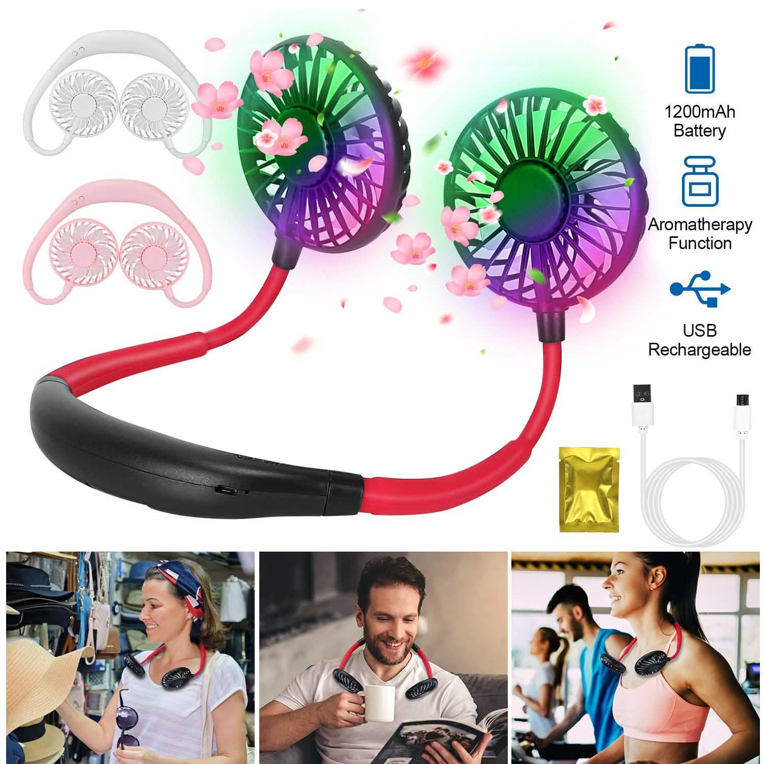 Neck Hanging Fan Hand Free Portable Sports & Outdoors - DailySale