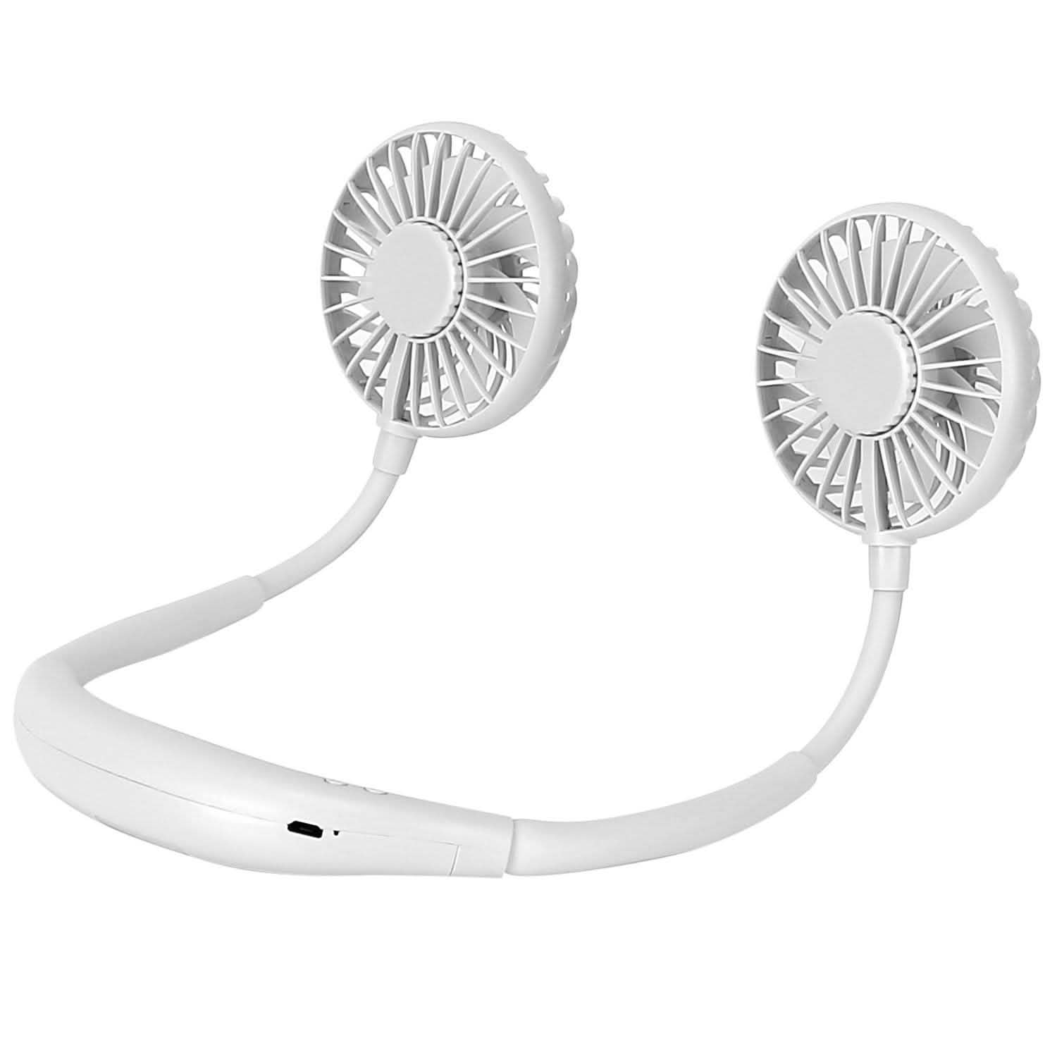 Neck Hanging Fan Hand Free Portable Sports & Outdoors White - DailySale