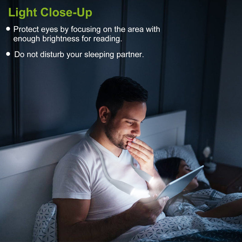 Neck Reading Light Rechargeable Book Bed Lamp Everything Else - DailySale