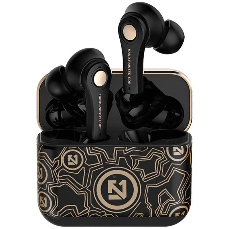New Graffiti Wireless Earbuds Bluetooth 5.0 Earphones Headphones & Audio Black - DailySale