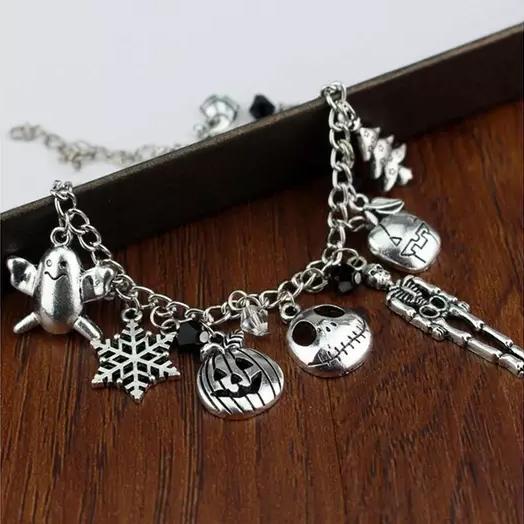 Nightmare Before Christmas Jack Skellington Sally Gothic Bracelet Bracelets - DailySale