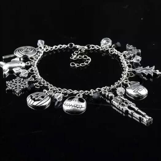 Nightmare Before Christmas Jack Skellington Sally Gothic Bracelet Bracelets - DailySale