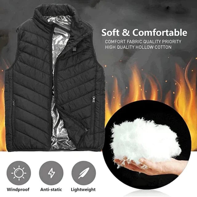 Nine Districts Intelligent Heating Vest Electric Heating Men's Outerwear - DailySale