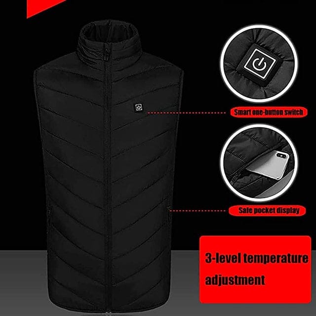 Nine Districts Intelligent Heating Vest Electric Heating Men's Outerwear - DailySale