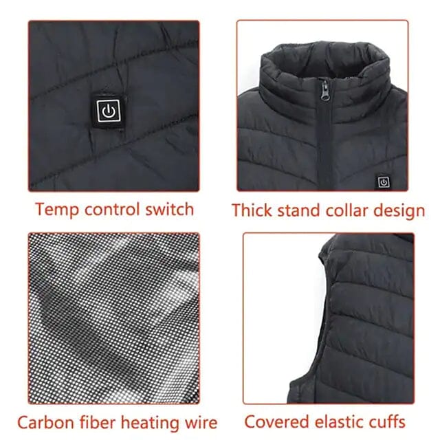 Nine Districts Intelligent Heating Vest Electric Heating Men's Outerwear - DailySale