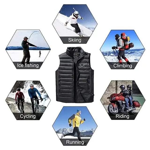 Nine Districts Intelligent Heating Vest Electric Heating Men's Outerwear - DailySale