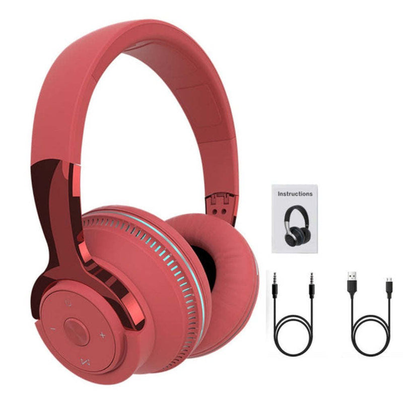 Ninja Dragon Wireless Light Changing Bluetooth Gaming Headset Headphones & Audio Red - DailySale