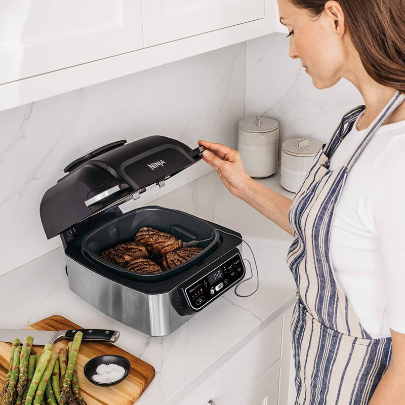 Ninja Foodi Pro 5-in-1 Integrated Smart Probe and Cyclonic Technology Indoor Grill Kitchen & Dining - DailySale
