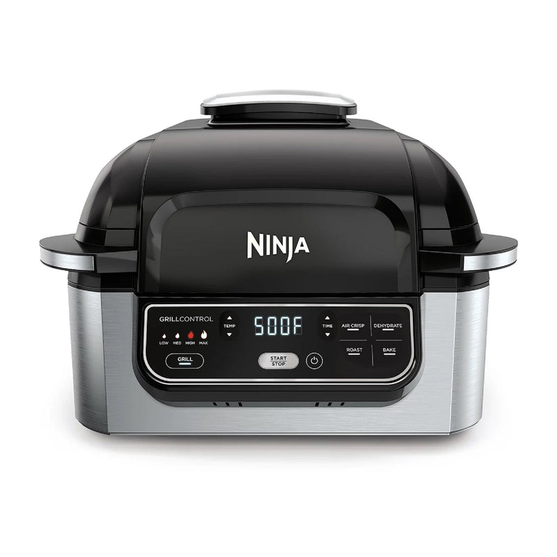 Ninja IG350Q Foodi 5-in-1 Grill with Kebabs, Roasting Rack and Recipes