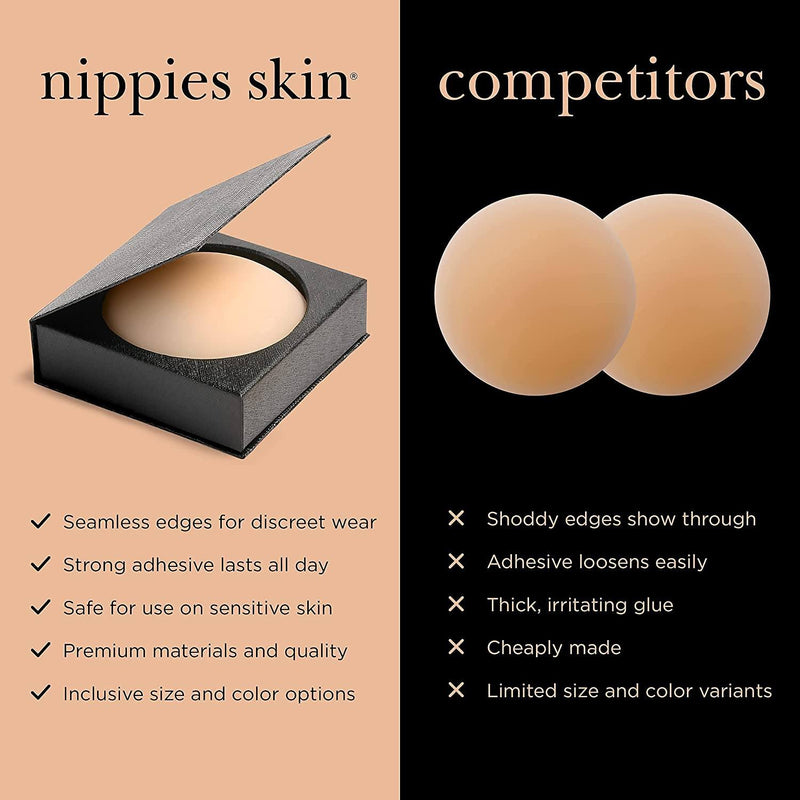 Nipple Covers Adhesive Silicone Pasties with Travel Box Women's Swimwear & Lingerie - DailySale