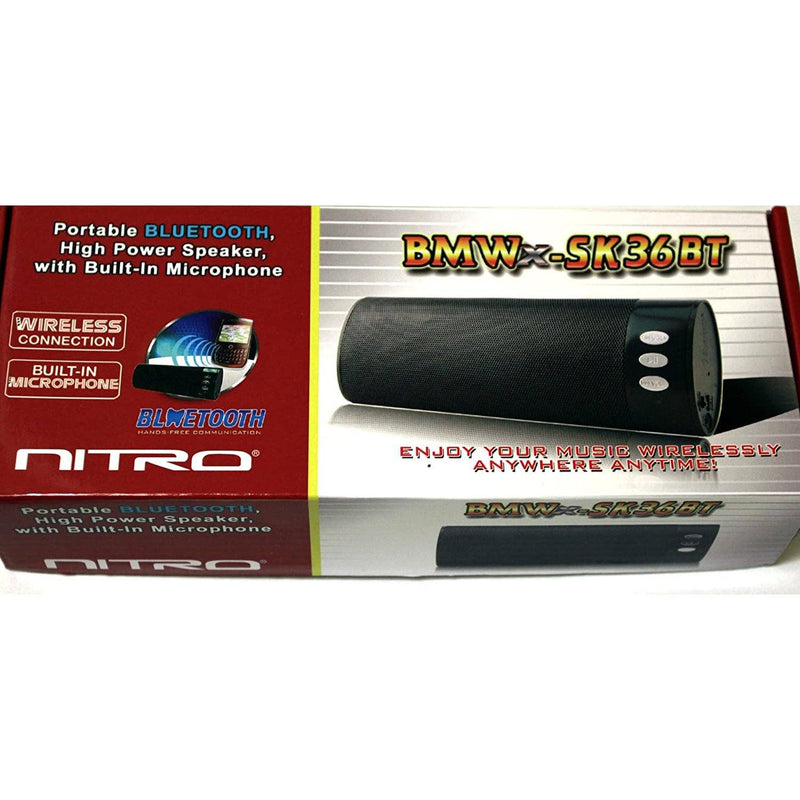 Nitro Bmwx-Sk36bt Portable High Power Bluetooth Speaker Speakers - DailySale