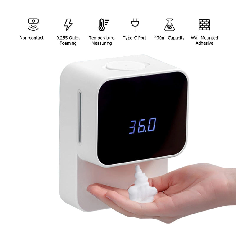 Non-Contact Temperature Measurement Soap Dispenser Bath - DailySale