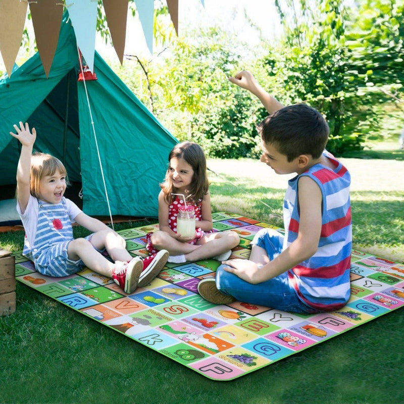 Non-Slip 2 Sides Foldable Soft Foam Kids Play Mat Toys & Games - DailySale