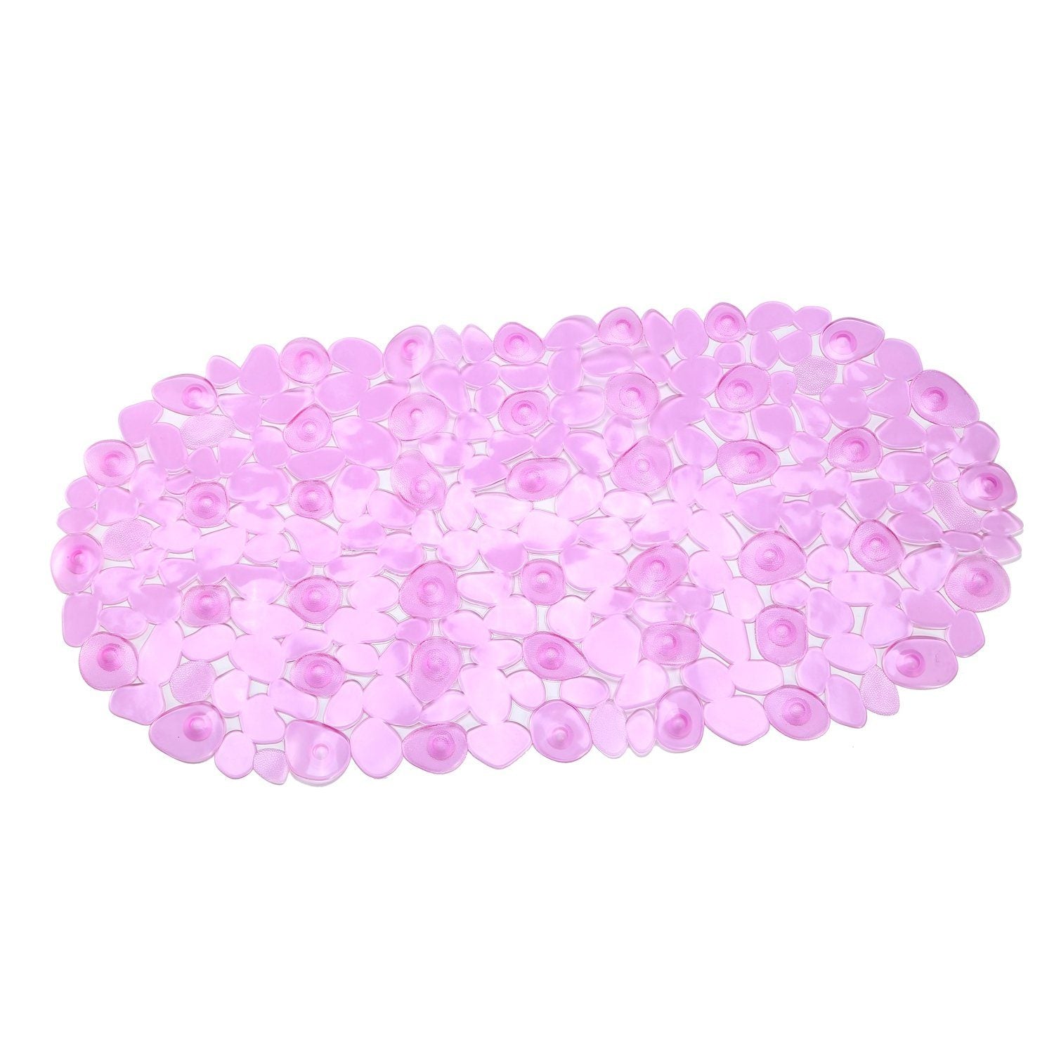 Non-Slip Massage Pebble Bath Mat Bath Baby Pink - DailySale