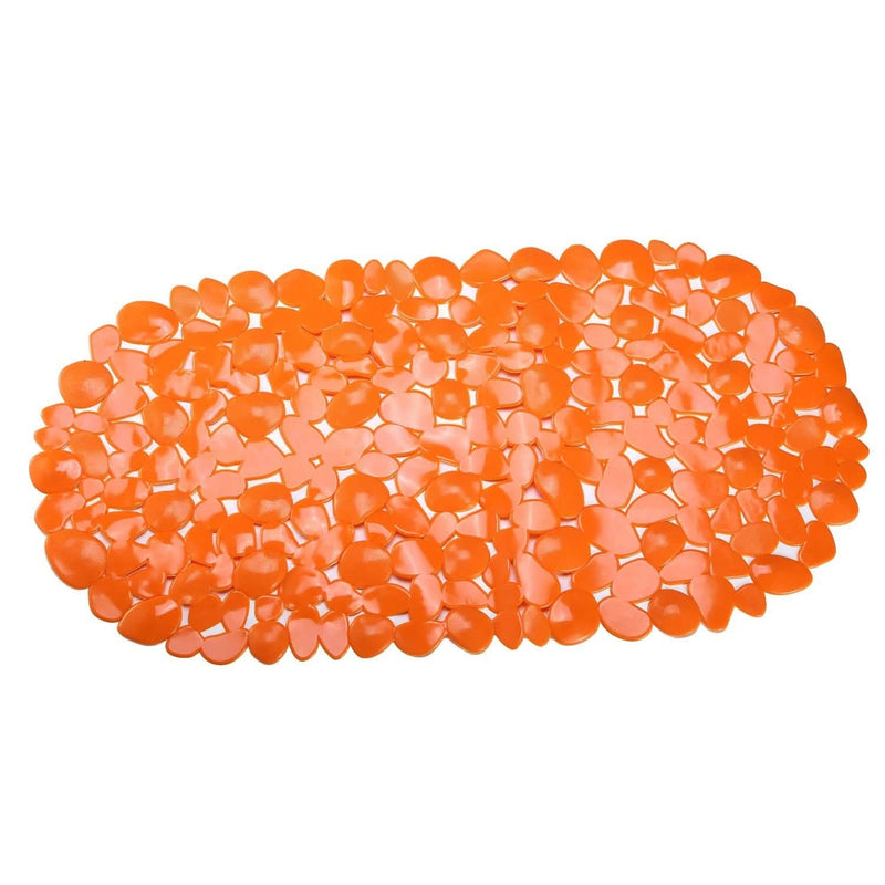 Non-Slip Massage Pebble Bath Mat Bath Orange - DailySale
