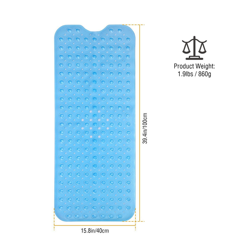 Non Slip Shower Mat Massage Anti-Bacterial with Suction Cups Bath - DailySale