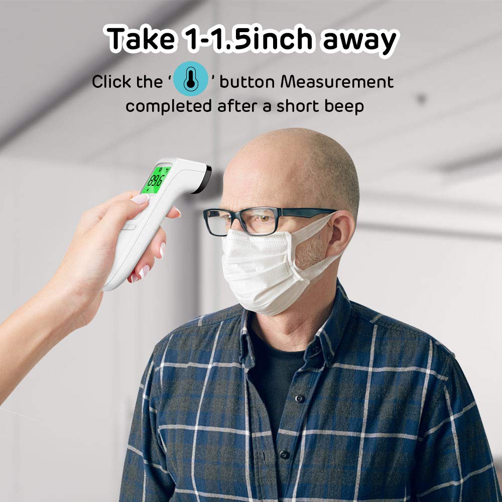 Non Touch Baby and Adults Forehead Thermometer Face Masks & PPE - DailySale