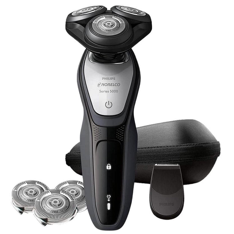Norelco Wet And Dry Shaver 5200 With Travel Pouch And Additional Shaving Head Men's Grooming - DailySale