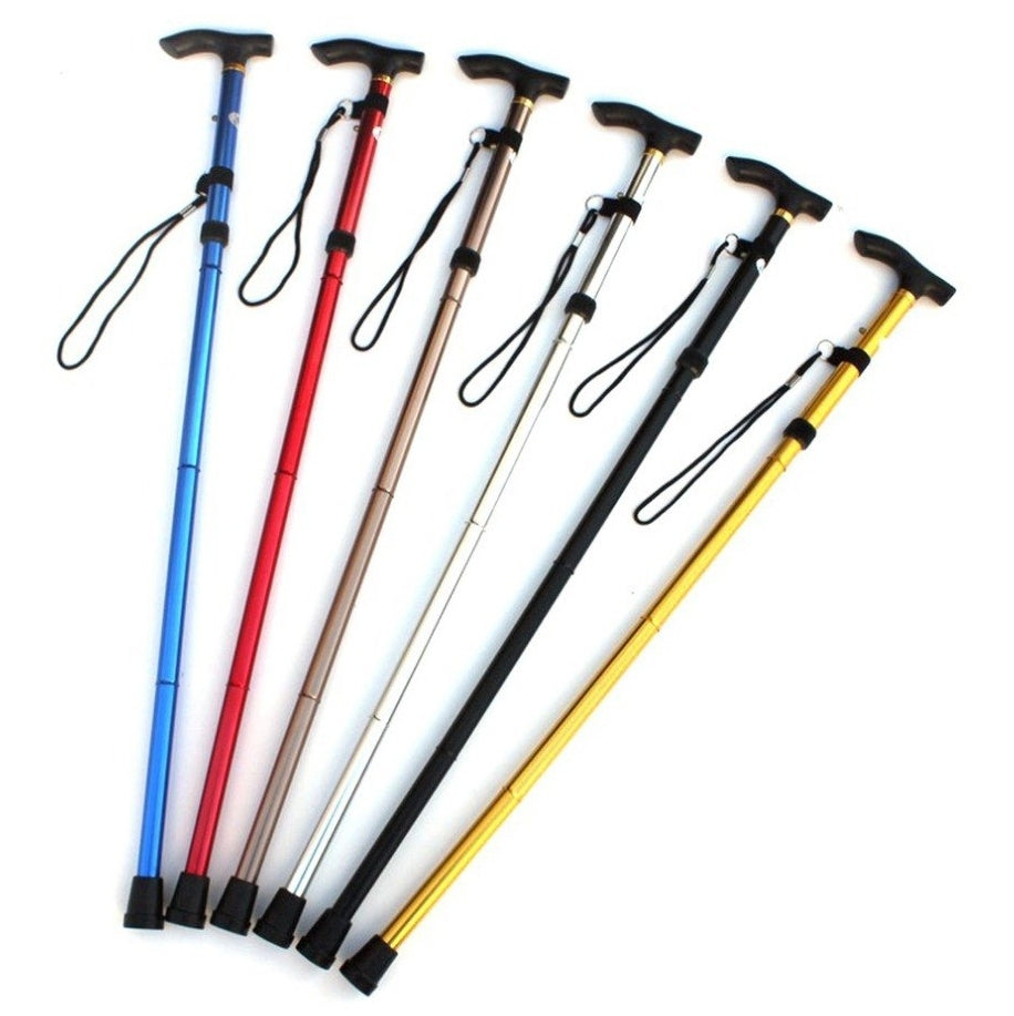 Portable Aluminum Folding Walking Travel Stick Cane - DailySale, Inc