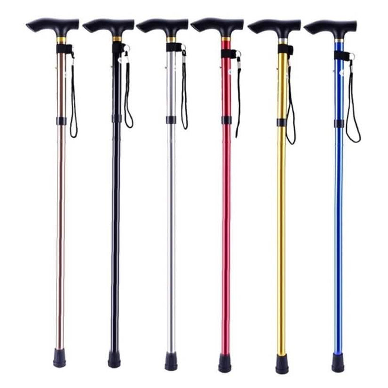 Portable Aluminum Folding Walking Travel Stick Cane - DailySale, Inc