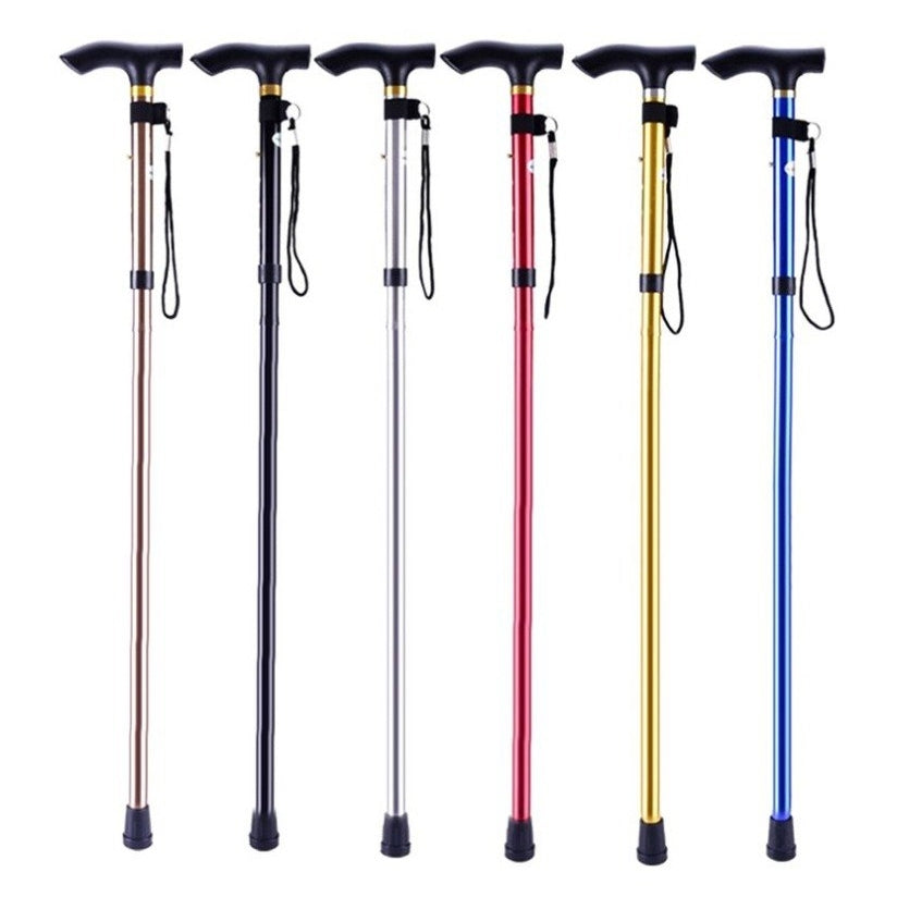 Portable Aluminum Folding Walking Travel Stick Cane - DailySale, Inc