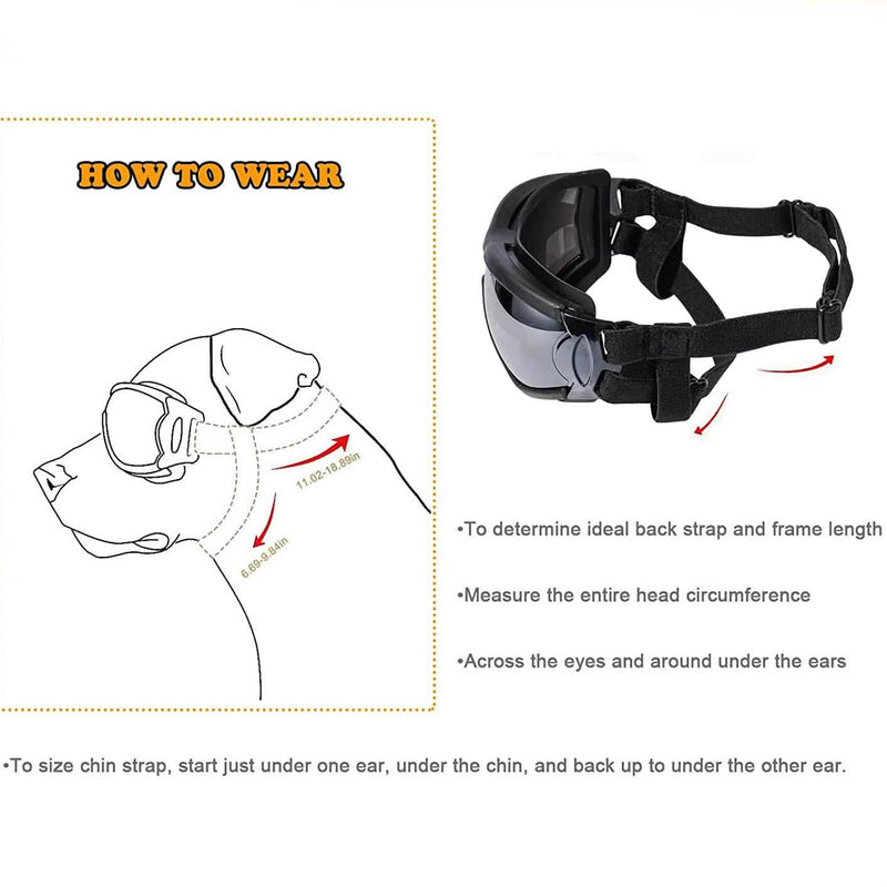 NVTED Dog Sunglasses with Adjustable Strap for Medium or Large Dog Pet Supplies - DailySale