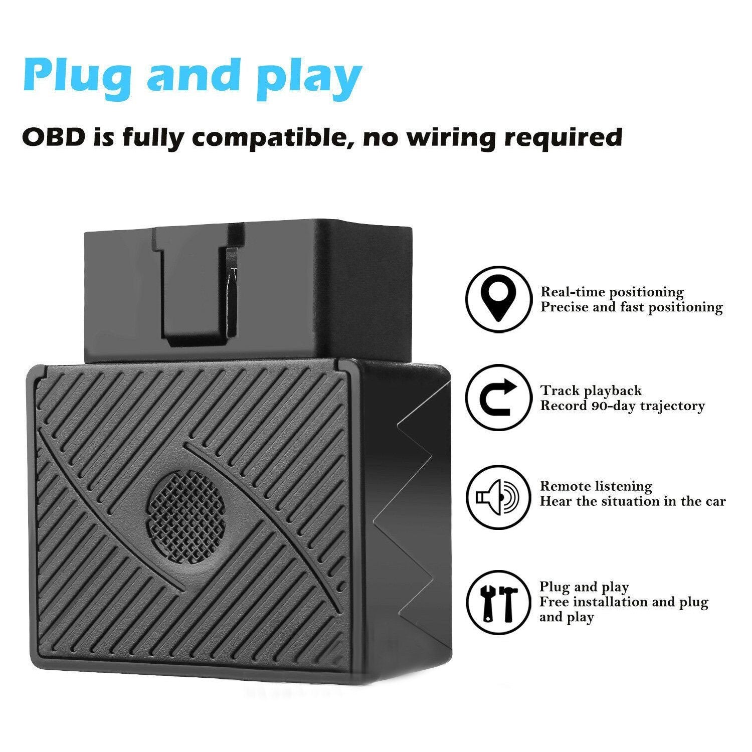 OBD GPS GPRS Tracker Real Time Vehicle Tracking Device for Car Truck Locator Automotive - DailySale