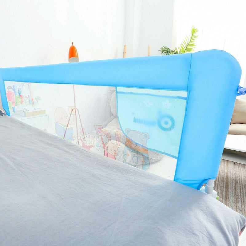 Odoland 180cm 71" Safety Bed Rail Anti Falling Guard Foldable Baby Child Toddler Baby - DailySale