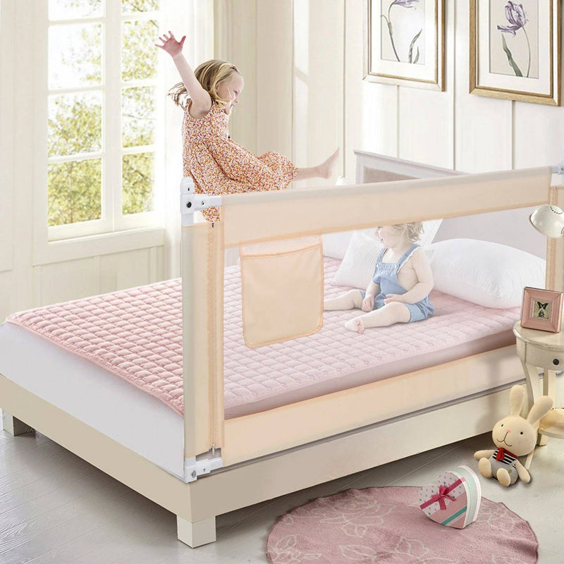 Odoland 70in Foldable Baby Toddler Safety Bed Rail Anti Falling Guard Baby - DailySale