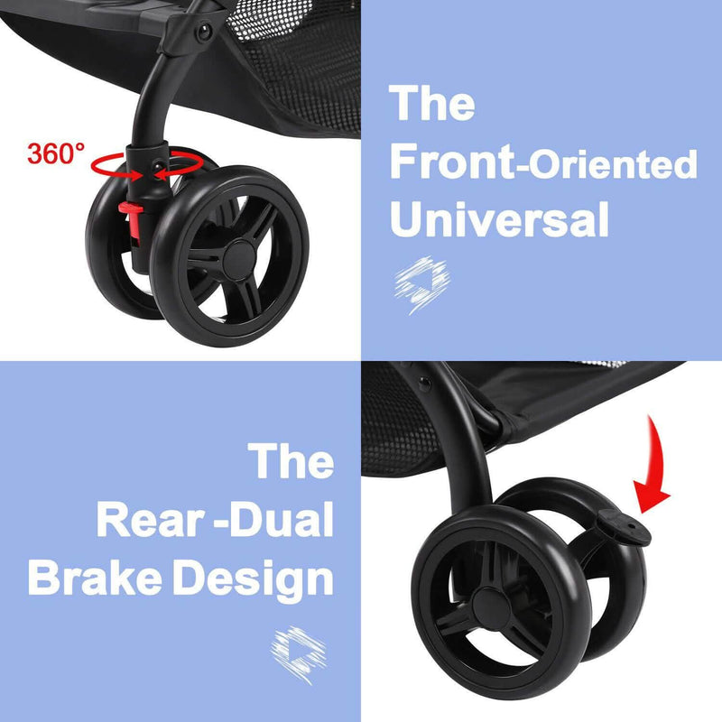 Odoland Baby Infant Foldable Umbrella Stroller Lightweight Travel Carriage Pushchair Baby - DailySale