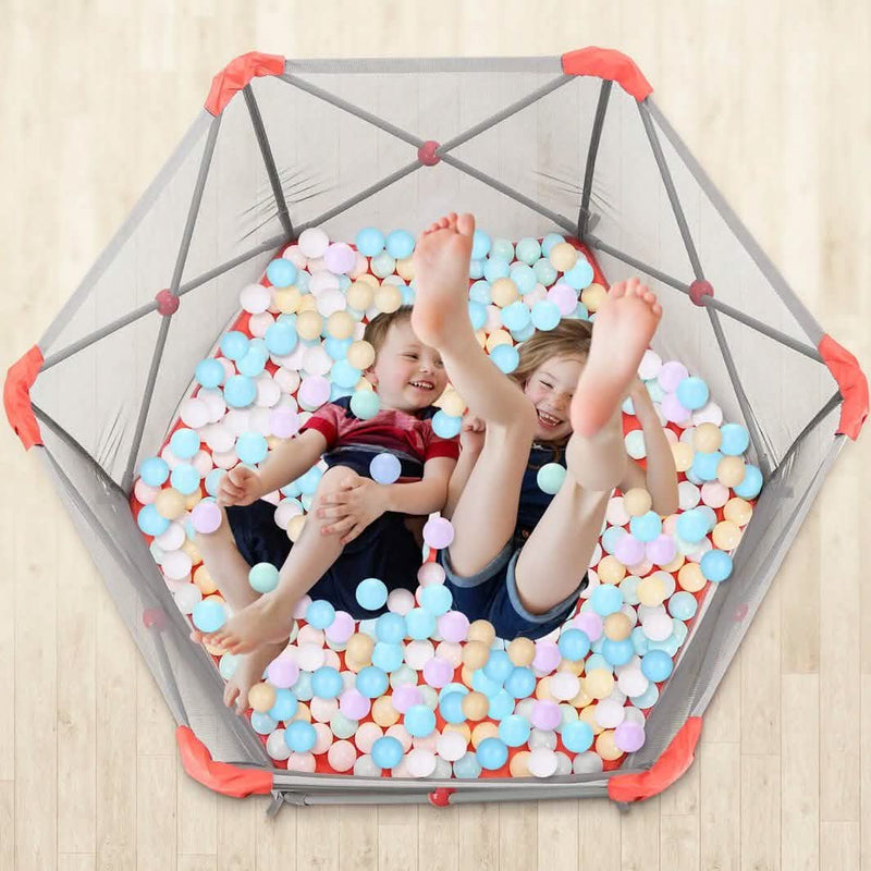 Odoland Safety Portable Playpen Infants Toddler Fence Baby - DailySale
