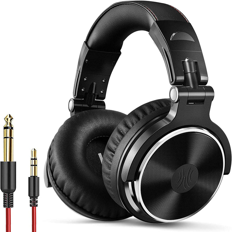 OneOdio Wired Over Ear Headphones Studio Monitor & Mixing DJ Stereo Headsets Headphones & Audio Black - DailySale