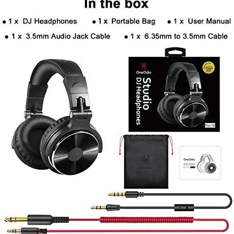 OneOdio Wired Over Ear Headphones Studio Monitor & Mixing DJ Stereo Headsets Headphones & Audio - DailySale