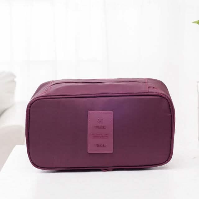 Organizer Trip Handbag Luggage Traveling Bag Bags & Travel Burgundy - DailySale