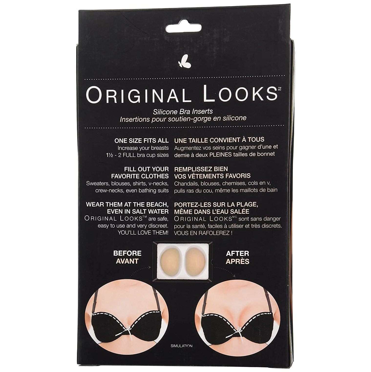 Original Looks Silicone Bra Inserts And Enhancers Beauty & Personal Care - DailySale