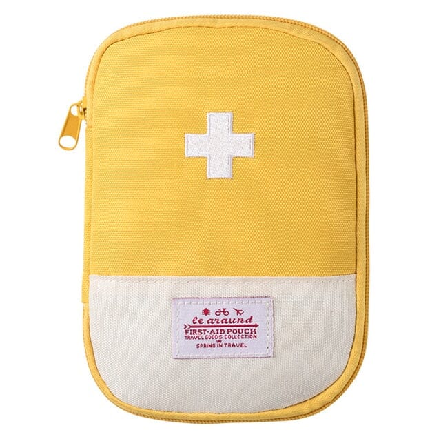 ortable Medicine Storage Bag Camping Emergency First Aid Kit Organizer Bags & Travel Yellow S - DailySale