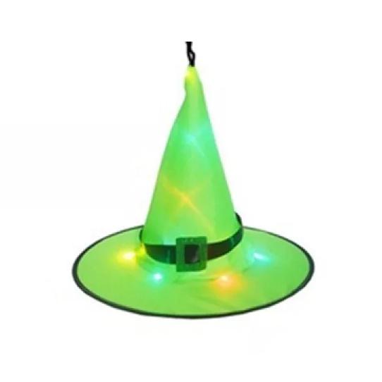 Outdoor Halloween Decoration Glowing Hats Holiday Decor & Apparel Green 1-Pack - DailySale