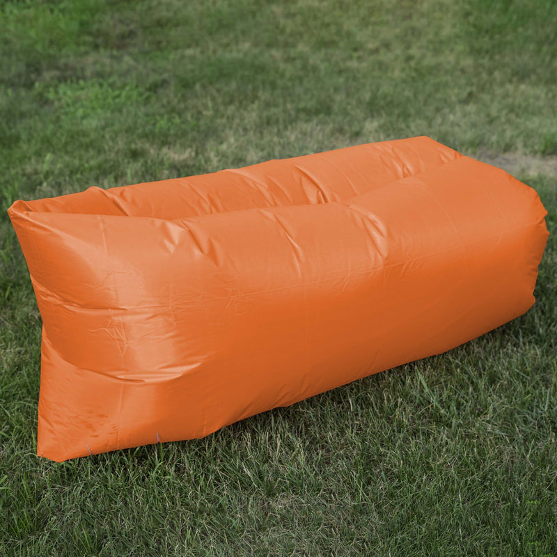 Outdoor Inflatable Lounger Sports & Outdoors Orange - DailySale