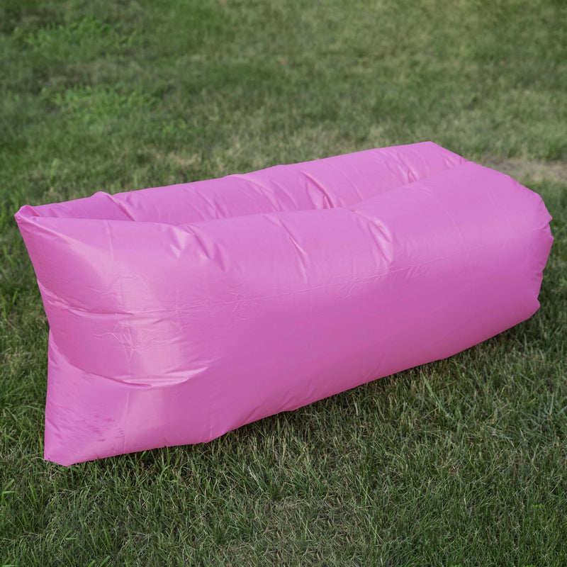 Outdoor Inflatable Lounger Sports & Outdoors Pink - DailySale