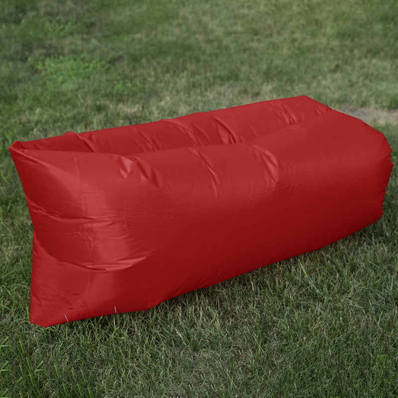 Outdoor Inflatable Lounger Sports & Outdoors Red - DailySale