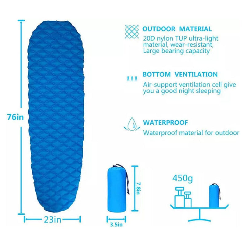 Outdoor Nation Inflating Foldable Camping Mattress Pad Sports & Outdoors - DailySale