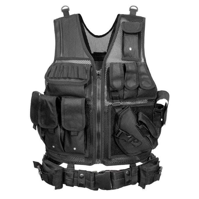 Outdoor Nation Universal Design Tactical Vest Sports & Outdoors Black - DailySale