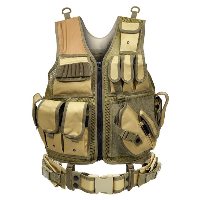 Outdoor Nation Universal Design Tactical Vest Sports & Outdoors Brown - DailySale