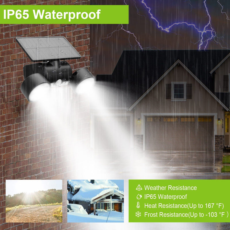 Outdoor PIR Motion Sensor Dusk To Dawn Solar Wall Lamps IP65 Waterproof Outdoor Lighting - DailySale