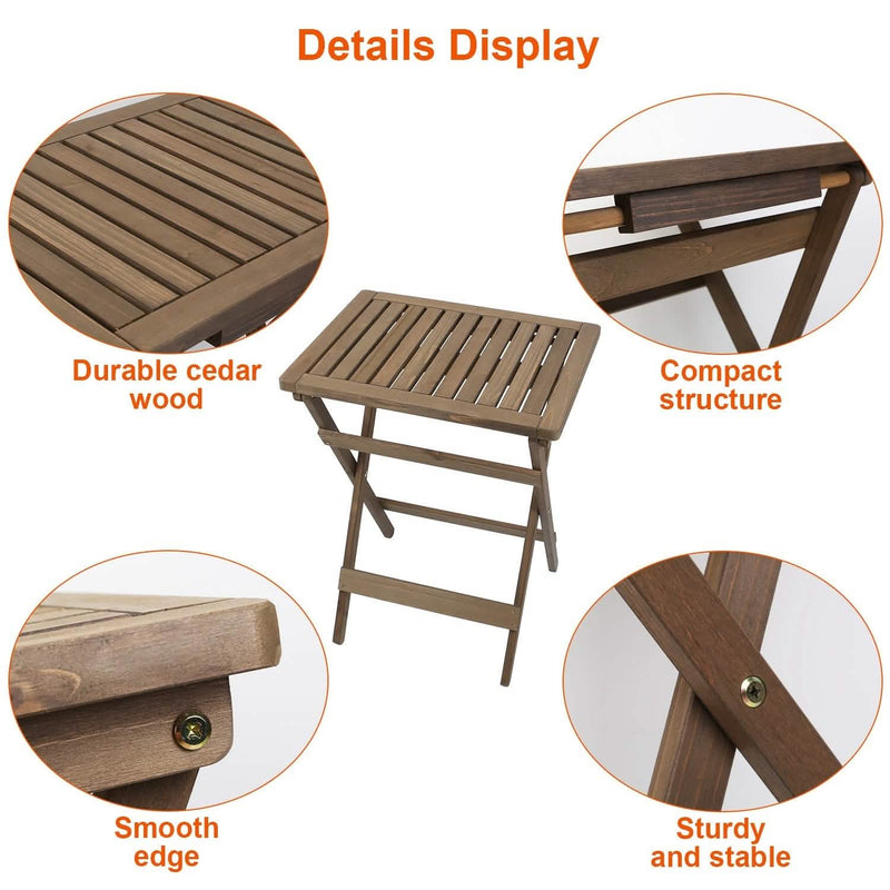Outdoor Side Table Portable Folding Table Furniture & Decor - DailySale