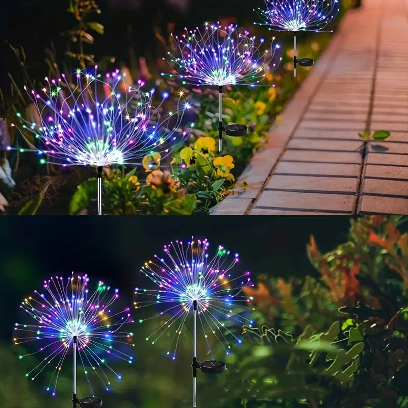 Outdoor Solar Garden Lights with 8 Lighting Modes Outdoor Lighting - DailySale