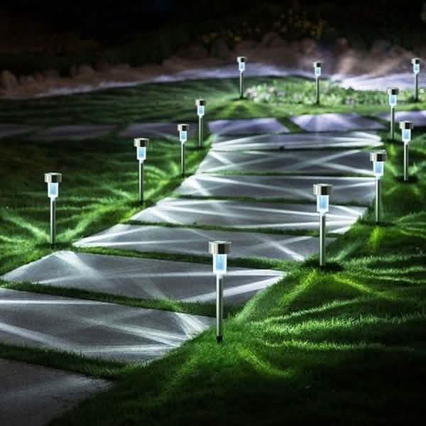 Outdoor Solar LED Solar Lights and Garden LED Lamps Outdoor Lighting - DailySale