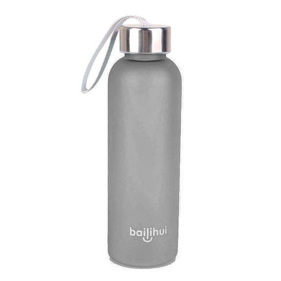 Outdoor Sports Portable Frosted Water Bottle Sports & Outdoors Black - DailySale