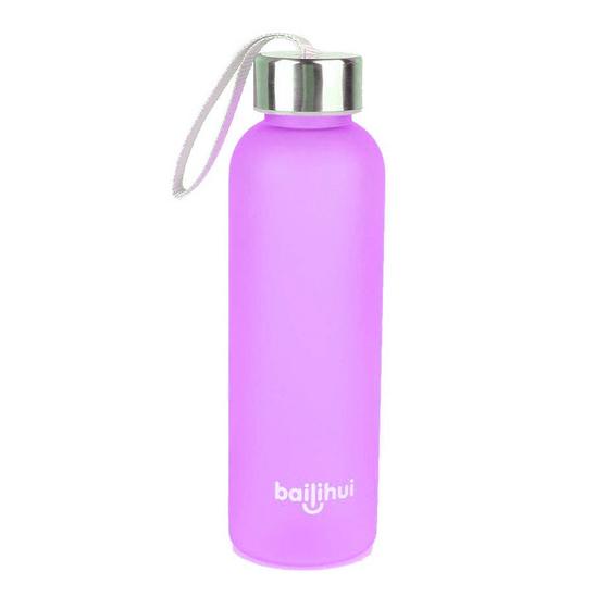 Outdoor Sports Portable Frosted Water Bottle Sports & Outdoors Purple - DailySale